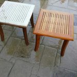 Restored Wood Side Table